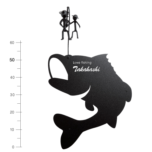 釣りキチ親子表札 釣りキチ親子表札 家族の歴史をデザインする おしゃれな表札や看板製作のご依頼 オーダーは表札 看板メーカー 美濃クラフト